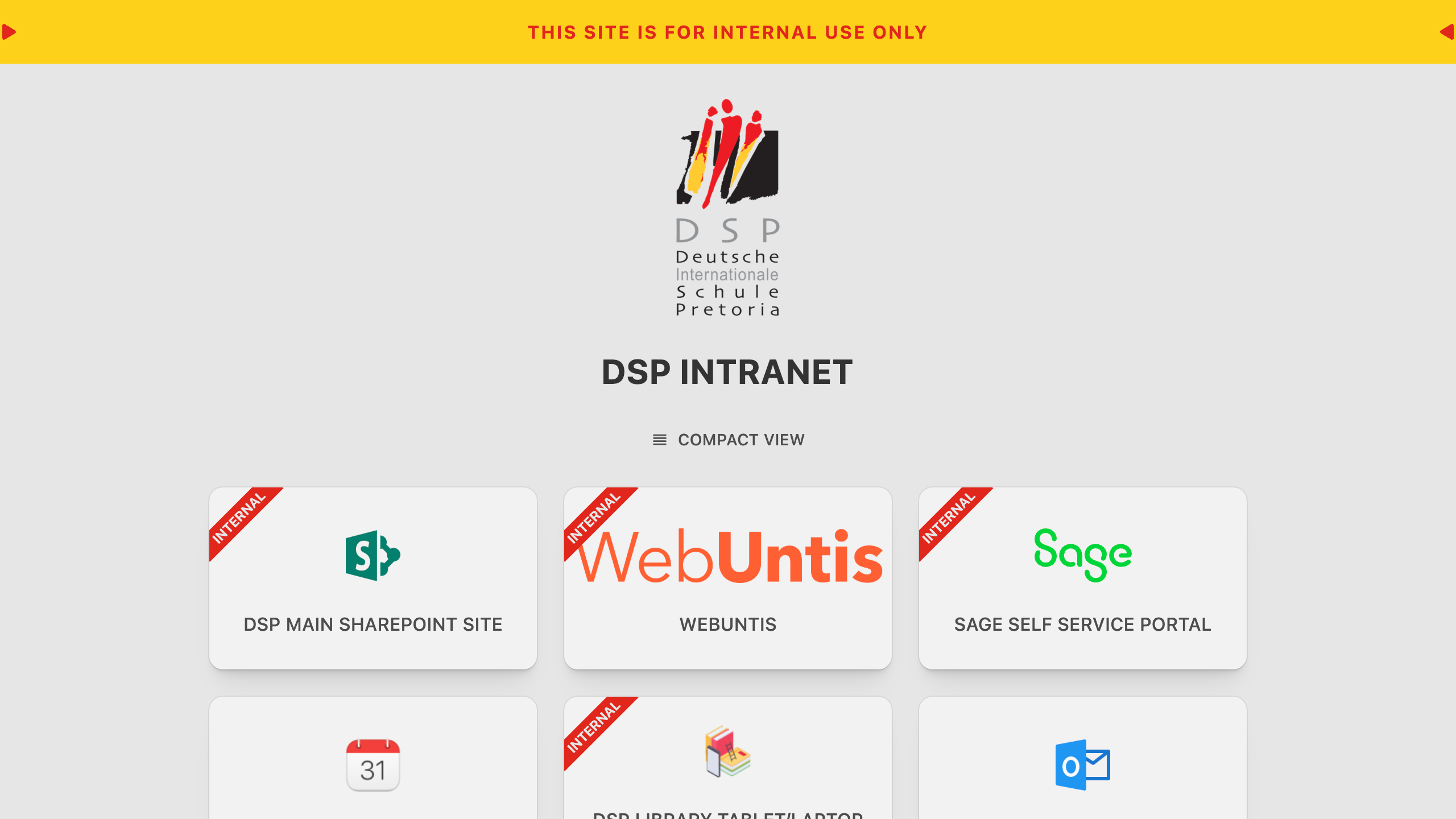 Deutsche Internationale Schule Pretoria - Internal Portal - Screenshot 1